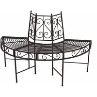 Garden Pleasure Baumbank-Hälfte Ø 122 cm rost