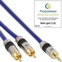 InLine Audiokabel PREMIUM 2x Cinch-Stecker - 3,5mm Klinken-Stecker 25m