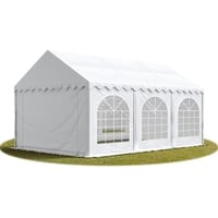 TOOLPORT Partyzelt 3 x 6 m inkl. Seitenteile weiß