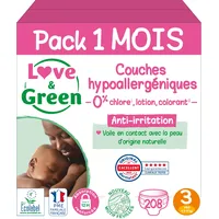 Love & Green Ökologische Windeln 4-9 kg 3 x
