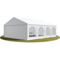 TOOLPORT Partyzelt 5 x 8 m inkl. Seitenteile weiß