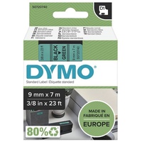 Dymo Schriftband D1 schwarz auf grün 0,9cm x 7m