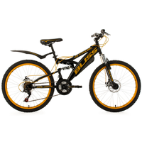 KS-Cycling Bliss 24 Zoll RH 38 cm schwarz/gelb