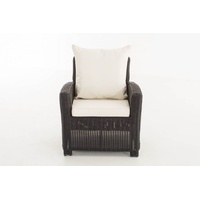 CLP Fisolo 5mm Loungesessel schwarz/cremeweiß 