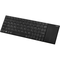 Rapoo E2710 Wireless Keyboard mit Touchpad DE schwarz (16170)