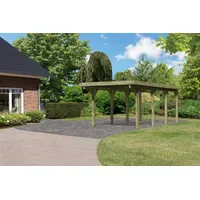 Karibu Einzelcarport Classic 2 Flachdach 2,50 x 5,88 m
