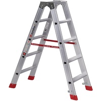 Euroline Alu-Stufenstehleiter 2 x 5 Stufen (3057705)