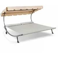 LECO Doppelliege 200 x 200 x 110 cm beige