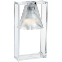 Kartell Light-Air Tischleuchte, glasklar mit Prägemuster
