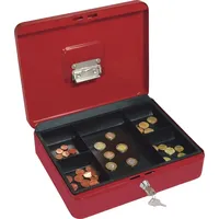 Wedo Geldkassette 30,0x24,0x9,0cm mit Clip rot