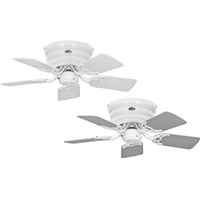 CasaFan Classic Flat 75-III WE 75 cm Deckenventilator weiß/lichtgrau