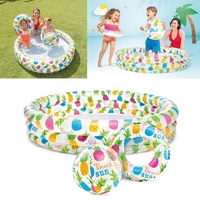 Intex Pineapple Splash 3-Ring Planschbecken 132 x 28 cm
