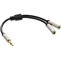 InLine InLine® Slim Audio Y-Kabel Klinke 3,5mm ST an
