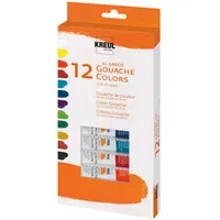 Kreul El Greco Gouachefarben 12 St. 12 ml Blau/Beige/Schwarz/Mehrfarbig