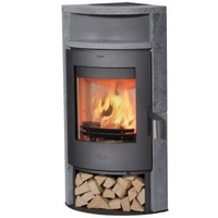 FIREPLACE Samba Stahl gussgrau/Speckstein