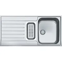 Franke Argos AGX 251 G Edelstahl + Druckknopfventil
