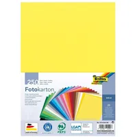 Folia Fotokarton farbsortiert 300 g/qm 250 Blatt