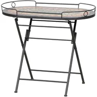 Siena Garden Prato Serviertisch 68 x 41 cm schwarz