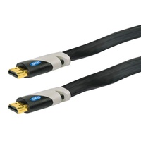 Schwaiger HDMI® Anschlusskabel HDMF30 533 flach schwarz, 3,0m, 2x