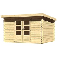 Karibu Bastrup 7 3,40 x 2,80 m natur