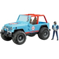 Bruder Jeep Cross Country Racer blau mit Rennfahrer