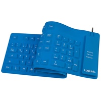 Logilink Flexibel Tastatur blau (ID0035A)