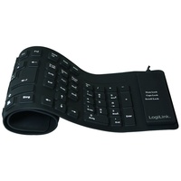 Logilink Flex Tastatur DE schwarz (ID0019A)