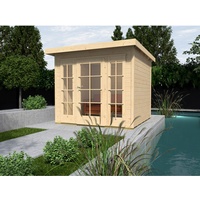 Weka Gartenhaus 172 2,95 x 2,99 m natur