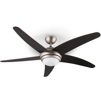 Klarstein Bolero 134 cm Deckenventilator walnuss mit Licht inkl.