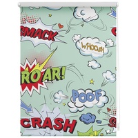 Lichtblick Rollo Klemmfix, ohne Bohren, blickdicht, Crash bunt -