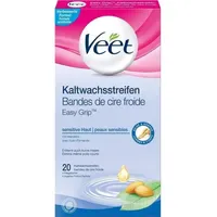 Veet Easy-Gelwax Kaltwachsstreifen Körper & Beine Sensible Haut 20