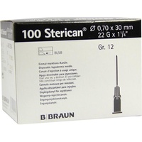 B. Braun Sterican Kanüle Luer-Lok 0,70x30mm Größe 12 schwarz