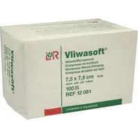 Lohmann & Rauscher Vliwasoft Vlieskompresse unsteril 7.5x7.5cm 100 st