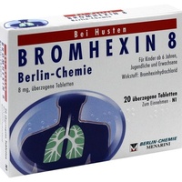 BERLIN-CHEMIE BROMHEXIN 8 Berlin Chemie überzogene Tabletten 20 St