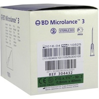 Becton Dickinson BD MICROLANCE Kanüle 21 G 1 1/2