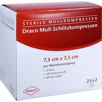 Dr. Ausbüttel & Co. GmbH Schlitzkompressen Mull 7.5x7.5cm 12fach
