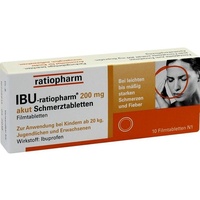 Ratiopharm IBU-ratiopharm 200mg akut Schmerztabletten