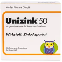 Köhler Pharma GmbH Unizink 50 magensaftresistente Tabletten 10 x