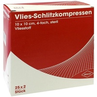 Dr. Ausbüttel & Co. GmbH Schlitzkompressen Vlies 10x10cm 4fach