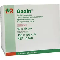 Lohmann & Rauscher GAZIN Schlitzkompresse 10x10cm 8fach steril 50x2