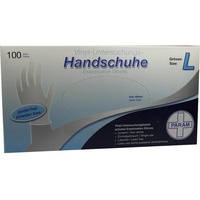 PARAM Einmalhandschuhe Vinyl puderfrei Größe L