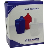 Dr. Junghans Einnehmebecher Kunststoff mit 2 Trinkdeckel