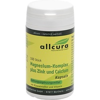 Allcura Magnesium Komplex m.Zink+Calcium Kapseln 100 St