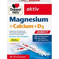 Doppelherz Aktiv Magnesium + Calcium + D3 Direct Pellets