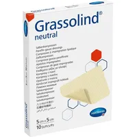 Hartmann GRASSOLIND Salbenkompressen steril 5X5CM 10 st