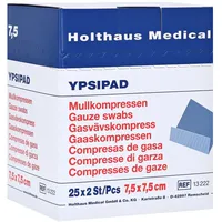 Holthaus Mullkompressen Ypsipad 7,5x7,5 cm steril 8fach