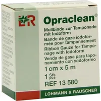 Lohmann & Rauscher Opraclean Mullbinde z.Tamponade m.Jodoform 1cmx5m 1