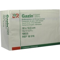 Lohmann & Rauscher GAZIN Mullkompresse 10x12.5cm 12f mit RK
