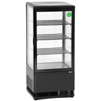 Bartscher Mini-Kühlvitrine 78 l schwarz