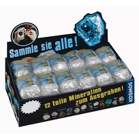 Kosmos Mini-Ausgrabungsset Mineralien und Fossilien sortiert (601607)